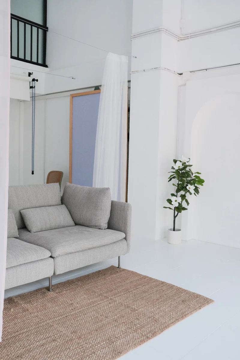 Studio fashion portrait focusing on texture and professional garment styling